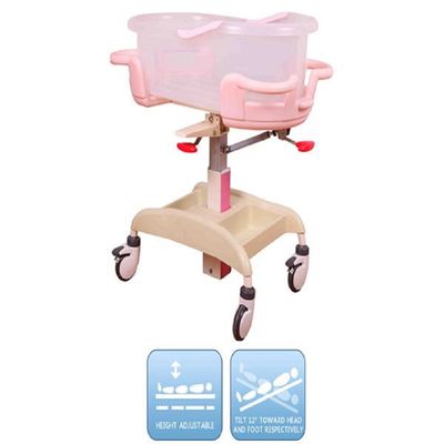 Großhandelskrankenhaus der Fabrik der hohen Qualität schnelles deliverymanual deluxes Baby-Bett mit Laufkatze