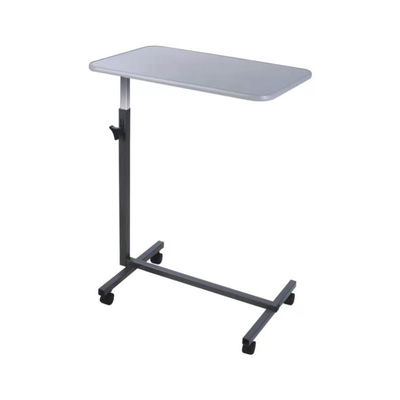 Weiße Patienten-Krankenhaus-Bett-Tray Table With Wheels Over-Bett-Tabelle