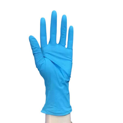 Krankenhaus-färben Wegwerfprüfungs-Handschuhe blaue Nitril-Handschuhe drei Größen